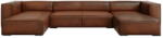 Windsor & Co Sofas Konyakbarna bőr sarokkanapé ("U" alakú) Madame - Windsor & Co Sofas