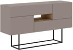 Marckeric Szürke-bézs alacsony komód 145x82 cm Titan - Marckeric
