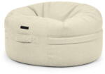 SLOWDOWN Krémszínű buklé babzsákfotel Roll 105 - SLOWDOWN