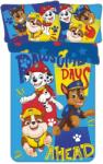Jerry Fabrics Kék pamut gyerek ágyneműhuzat babaágyhoz 100x135 cm Paw Patrol "Pawsome days ahead" - Jerry Fabrics