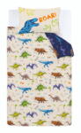 Catherine Lansfield Kék-bézs gyerek ágyneműhuzat babaágyhoz 120x150 cm Prehistoric Dinosaurs - Catherine Lansfield