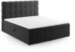 Cosmopolitan Design Antracitszürke boxspring ágy tárolóhellyel 160x200 cm Bali - Cosmopolitan Design