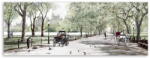 Styler Canvas Watercolor Central Park II fali kép, 60 x 150 cm - Styler
