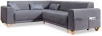 Miuform Szürke kinyitható-tárolóhelyes sarokkanapé (bal oldali-L alakú) Classy Sophie - Miuform - bonami - 475 992 Ft