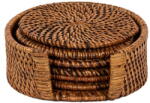 Tiseco Home Studio Barna rattan poháralátét szett 6 db-os - Tiseco Home Studio