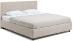 Bonami Bézs kárpitozott ágyneműtartós franciaágy ágyráccsal 160x200 cm Myra Slim Line - Bonami Selection