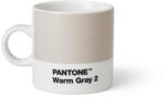 Pantone Világosszürke kerámia eszpresszó bögre 120 ml Espresso Warm Gray 2 - Pantone
