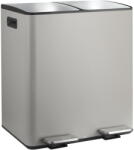 spirella Szürkésbarna acél szelektív pedálos szemetes 2x20 l Aliya - Spirella