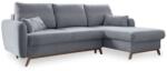 Miuform Scandic Lagom világosszürke kinyitható sarokkanapé, jobb oldali - Miuform