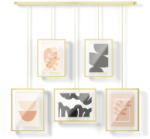 Umbra Aranyszínű fém fali képkeret szett 5 db-os 66x69 cm Exhibit - Umbra