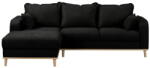 Ropez Fekete sarokkanapé (bal oldali) Beata - Ropez