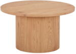 House Nordic Natúr színű kerek dohányzóasztal nyárfa dekorral ø 80 cm Boavista - House Nordic