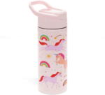 Rex London Világos rózsaszín rozsdamentes acél gyerek ivópalack 500 ml Unicorn - Rex London