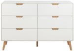 Actona Fehér komód 135x90x40 cm Lowell - Actona