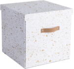Bigso Logan aranyszínű-fehér tárolódoboz - Bigso Box of Sweden