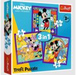 Trefl 3 az 1-ben puzzle (20, 36, 50 db-os) - Mickey egér és barátai (34894) (34894)