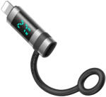 Mcdodo Adapter (OT-2610) Mcdodo - Szilikon akasztóval, Alumínium ötvözet, USB-C to Lightning 36W, HD LED kijelző - Fekete