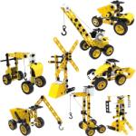 MalPlay Kreatív építőjáték - Építőipari járművek, 100 db