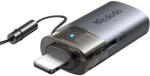 Mcdodo OTG Adapter (OT-7850) Mcdodo - USB-ről Lightningra átalakító, TF kártyaolvasóval, gyors adatátvitel, 480Mbps, LED, nyakpánt - Fekete