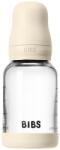 BIBS Baby Glass Bottle Round Latex antikólikás cumisüveg Ivory 120 ml