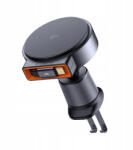 Mcdodo Autós tartó vezeték nélküli töltéssel (CH-0090) Mcdodo - légbeömlőre, 15W, Qi2, beépített visszahúzható kábel - Fekete