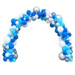  6 méter hosszú lufi kapu - mesebeli léggömbökből álló ív szülinapokra, esküvőkre, rendezvényekre - 173 db kék lufival és tartószerkezettel (078441) - pepita - 56 490 Ft