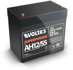 Volta's 12V 55Ah nagyáramú zárt savas ólom akku 229*138*210