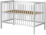 Hubners Patut copii din lemn Hubners Dominic 120x60 cm alb (PHDOM12AL) - roua