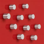 Sigel Extra erős, henger alakú mágnes, 10 db SIGEL "SuperDym", ezüst