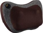 Medivon Perna pentru masaj calatorie Medivon, Shiatsu, 2 viteze, 8 capete, Incalzire, Relaxarea pielii si a mușchilor, 2 directii, Gri/Maro (Travel Massage Pillow) Aparat de masaj