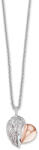 Engelsrufer ERN-LILHEARTWING heart wing ladies necklace 40cm, adjustable, Femei