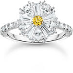 Thomas Sabo TR2493-051-4-54 Cocktailring Blume mit Steinen silber Damen, Femei