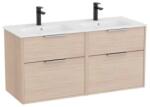 Roca Fürdőszobai szekrény dupla mosdóval Roca Optica 120x58x45, 5 cm világos tölgy OPT1202ZJ (OPT1202ZJ)
