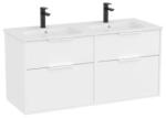 Roca Fürdőszobai szekrény dupla mosdóval Roca Optica 120x58x45, 5 cm fehér matt OPT1202ZBM (OPT1202ZBM)