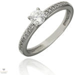 Újvilág Kollekció Fehér arany gyűrű 53-as méret - P2278F-53