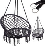 Sersimo Függőhinta, függőszék, 80cm, fekete (KX7630)