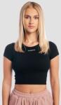 GymBeam Women‘s Aura Cropped T-Shirt Black S