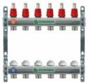 Comisa szelepes osztó-gyűjtõ INOX 5 kör áramlásmérõvel 1"-3/4 (88.36.414)