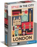 Clementoni Puzzle 1000 db - Style In The City London (kompakt doboz) (CL39844) - liliputjatek