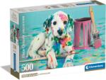 Clementoni Puzzle 500 db HQC - The Funny Dalmatian (kompakt doboz) (CL35545)
