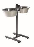 TRIXIE fém tál állványon kutyának 2x4, 5l/28cm