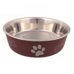 TRIXIE műanyaggal bevont tappancs mintás fém tál 1, 5l/21cm