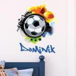 Ambiance Стикер за стена с името Football Graffitti - Ambiance (col-incVP002+col-inc-alfa026)