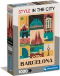 Clementoni Puzzle 1000 db - Style In The City Barcelona (kompakt doboz) (CL39847) - hellojatek