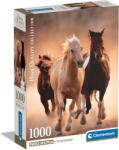 Clementoni Puzzle 1000 db HQC - Running Horses (kompakt doboz) (CL39771) - hellojatek