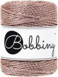 Bobbiny 3PLY Macramé Rope 3 mm 50 m Metallic Rose Gold Șnur (TS-E056)