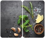 Wenko Комплект от 2 капака за печка от сиво стъкло Universal Herbs - Wenko (53907100)