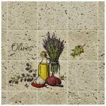 ANRO Wall 90x60 cm 3D PVC dekorpanel, csempe mintás konyhapanel - Greek History (TP10020076)