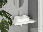 RAVAK Ceramic 55 SLIM Shelf R 55x40 cm-es kerámia mosdó, matt fehér XJX0E155005 (XJX0E155005)
