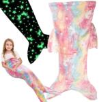  Sellő uszony hálózsák fluoreszkáló motívumokkal, színes (v24551)